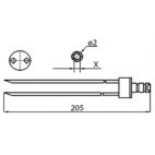Fomaco 4x2xL205 Injector Needles